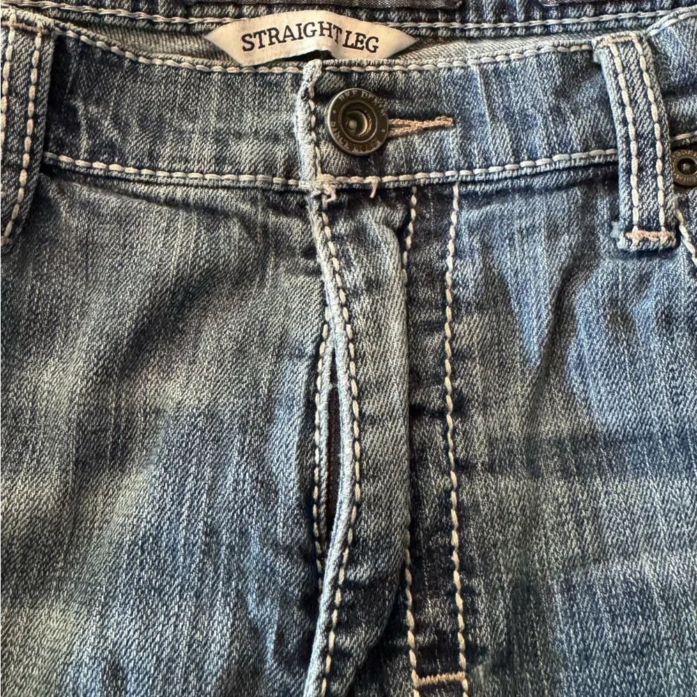 BKE Tyler Straight Leg Blue Denim Jeans - 38L - Picture 3 of 5
